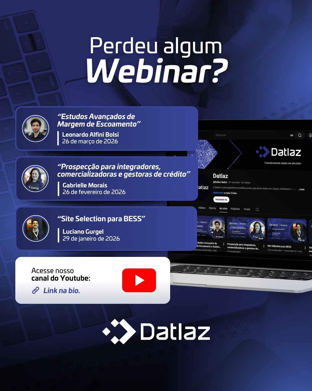 Perdeu algum de nossos Webinars? Não se preocupe!